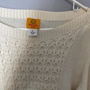 Ruby Rd. Women's Ivory Knit Sweater